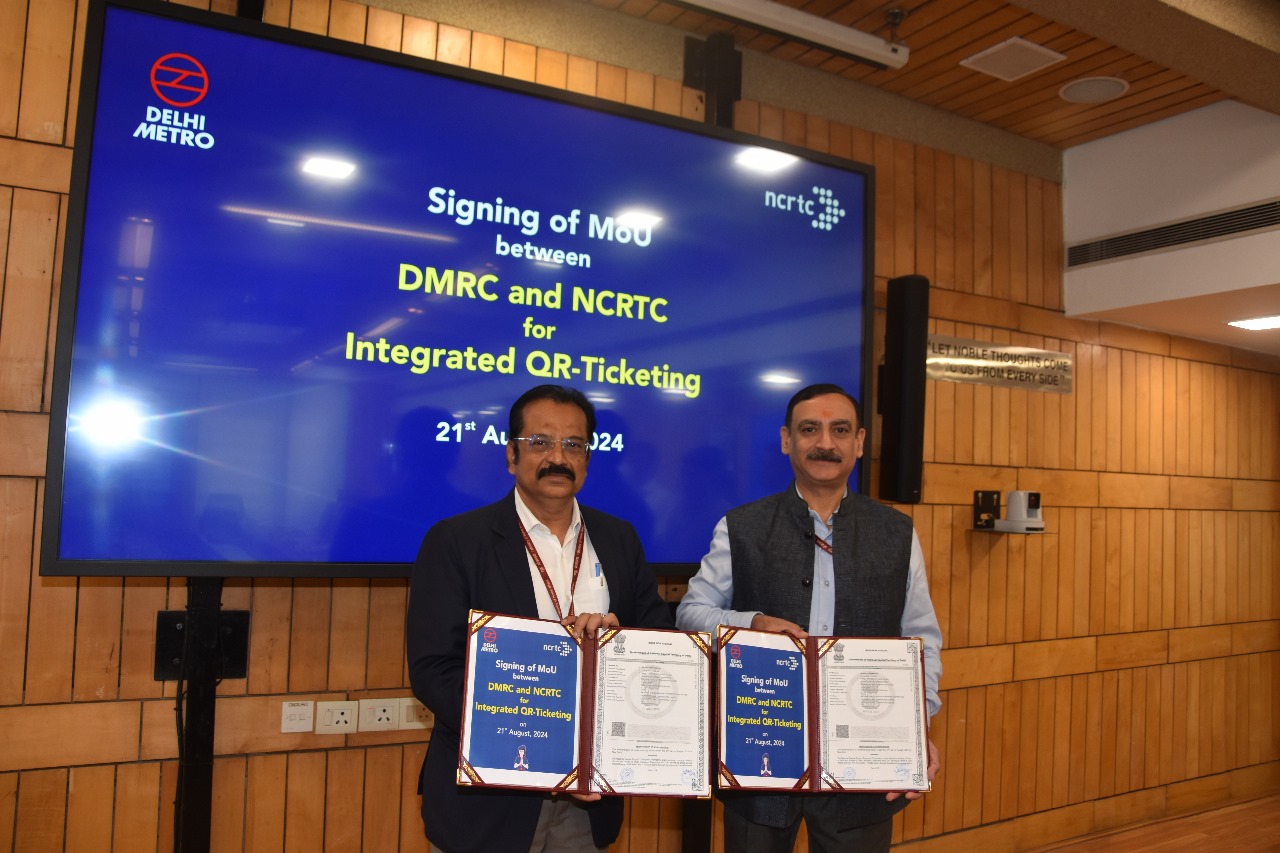 NCRTC and DMRC sign MoU for Seamless Travel